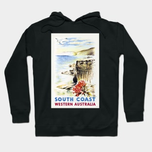 South Coast, Western Australia Vintage Poster Hoodie